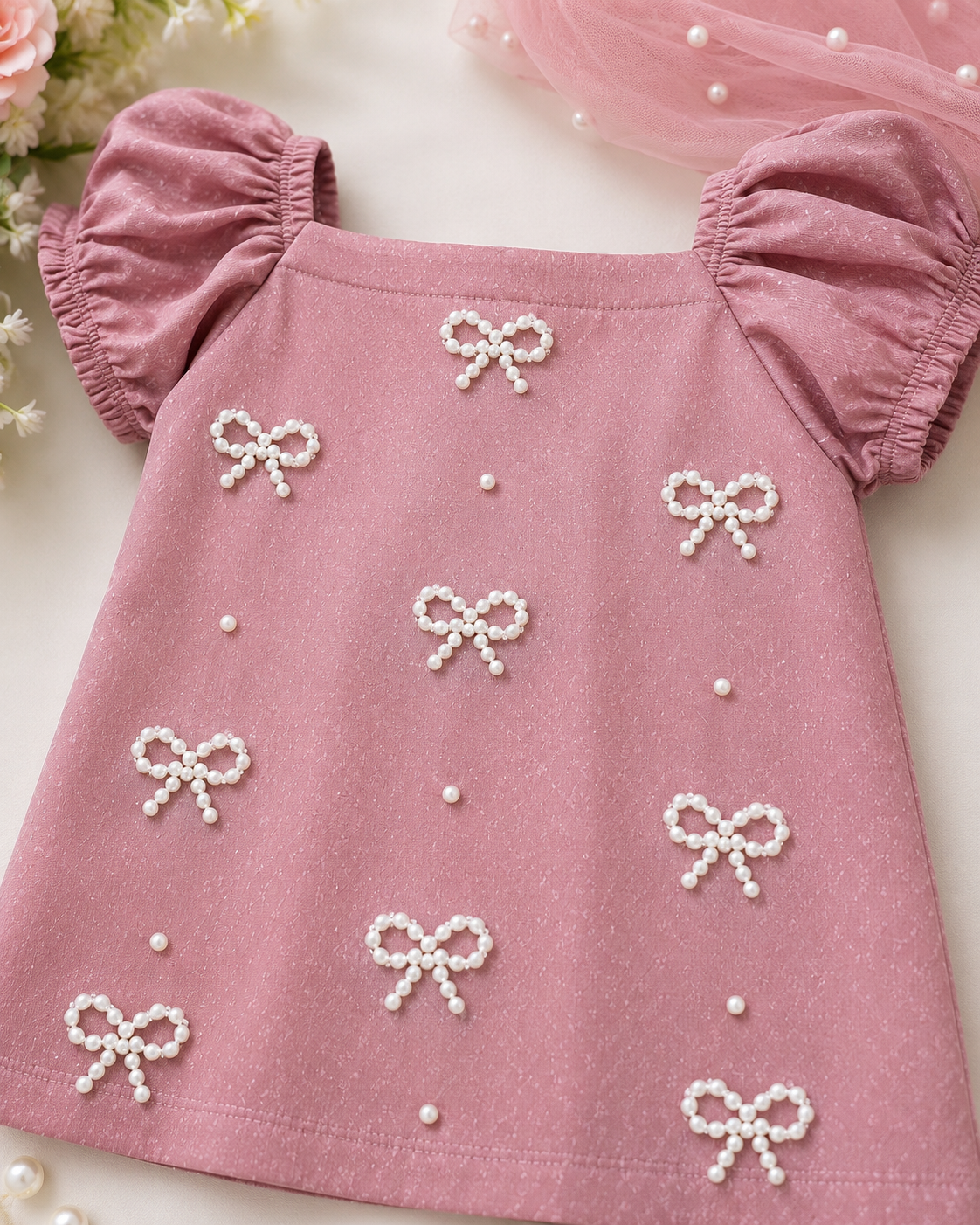 Rose Bow Luxe 3-Piece Dress