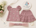 Rose Bow Luxe 3-Piece Dress