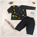 Sunflower Hand Embroidery-Black
