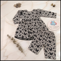 2-Piece lawn butterfly print frock
