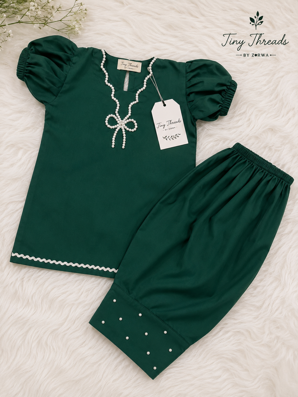 Emerald Bow 2pc