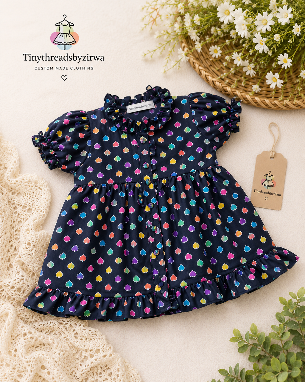 Tiny Hearts Summer Frock 1 piece